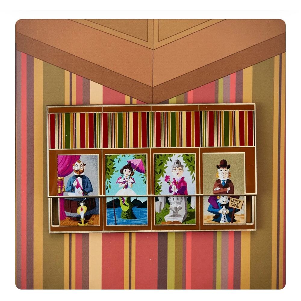 Loungefly Disney Haunted Mansion Sliding Portraits 3 Inch Pin - Picture 5 of 7